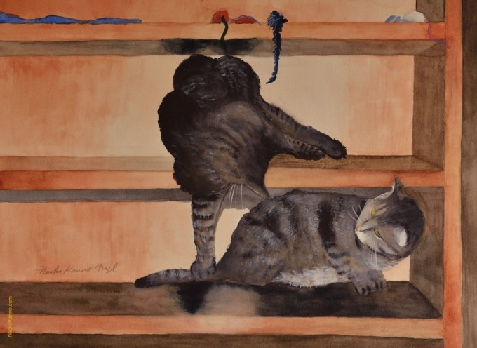 Our tabby cats, Murli & Schnurli - © NaokoKanno.com